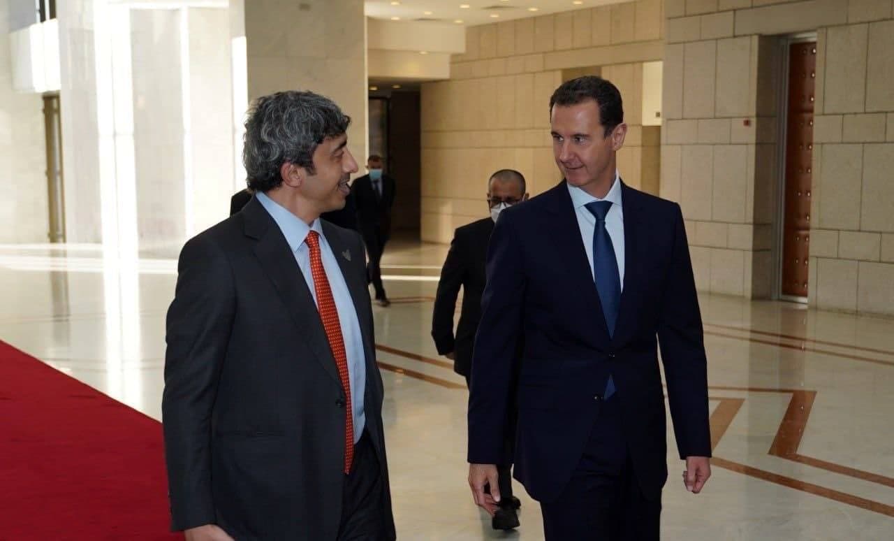 ابراز ناخشنودی آمریکا از  دیدار وزیر امور خارجه امارات با بشار اسد
