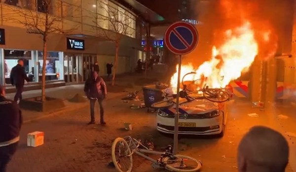 هولندا: جرحى برصاص الشرطة خلال تظاهرة ضد إجراءات كوفيد