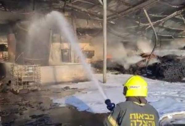 Un incendie se déclare dans une zone industrielle dans les Territoires occupés