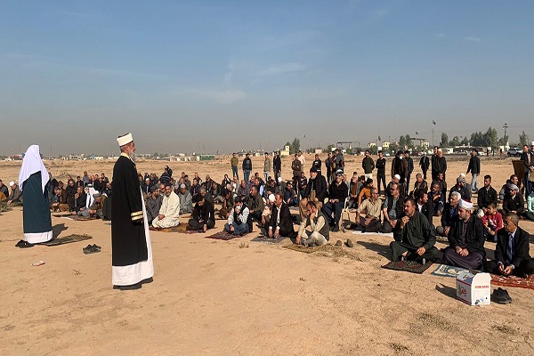 برپایی نماز باران در کرکوک عراق + عکس