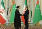دیدار و گفتگوی رؤسای جمهور ایران و ترکمنستان