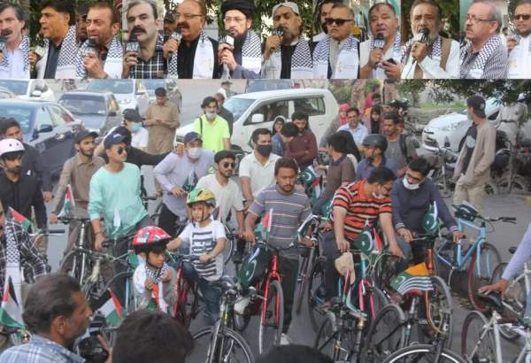  فلسطین فاؤنڈیشن پاکستان کے زیر اہتمام یوم یکجہتی فلسطین کی مناسبت سائیکل ریلی کا انعقاد