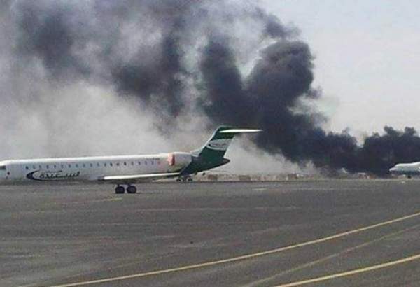 فرودگاه صنعا سه بار هدف حمله جنگنده های سعودی قرار گرفت