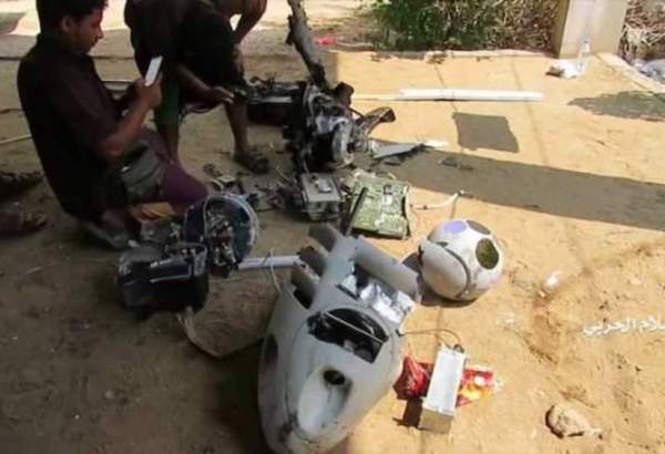 یمنی فورسز نے صوبہ مارب میں امریکی ساختہ جاسوس ڈرون مار گرایا