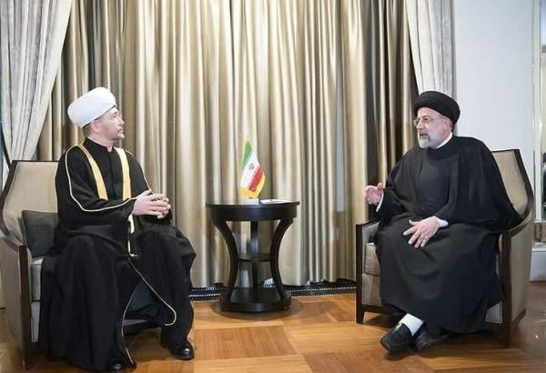 ایرانی صدر سے روس کی مسلم کونسل کے سربراہ کی ماسکو میں ملاقات
