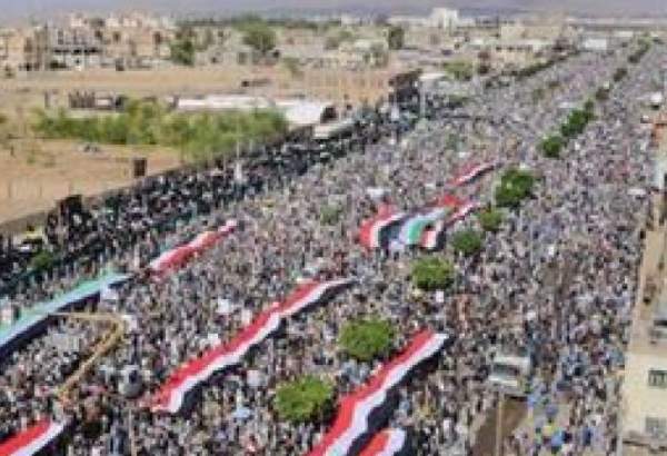راهپیمایی عظیم مردم یمن علیه آمریکا  