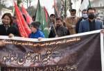 راهپیمایی اعتراض آمیز نمازگزاران پاکستانی برای همبستگی با ملت مظلوم یمن