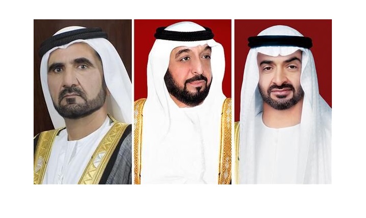 قادة الامارات يهنئون رئيس الجمهورية باليوم الوطني الايراني