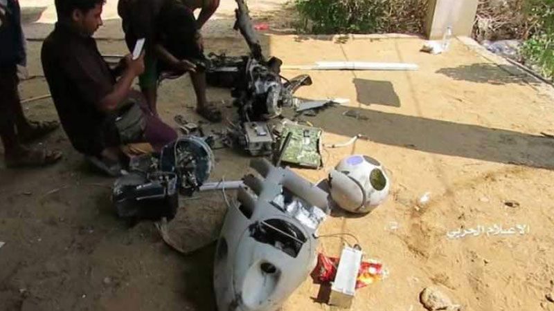 القوات المسلحة اليمنية تسقط طائرة تجسس أميركية الصنع في حجة