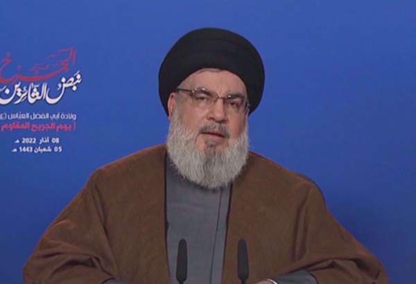 Nasrallah censures US silence on Tel Aviv atrocities against Palestinians, Yemen war