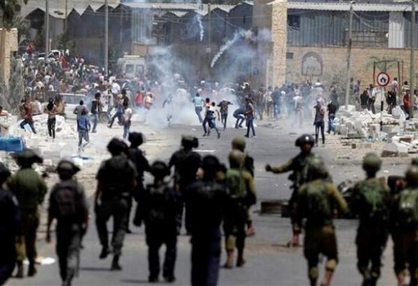 درگیری شدید فلسطینیان و صهبونیست ها در نابلس