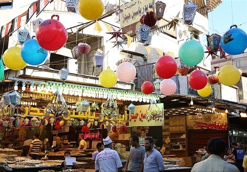 أجواء الشهر رمضان المبارك في  سوق الحميدية  بدمشق  