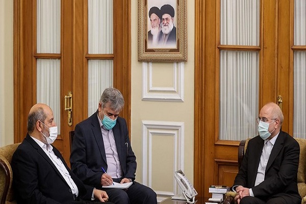 نایب رئیس دفتر سیاسی حماس با قالیباف دیدار کرد