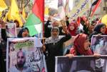 ده‌ها فلسطینی خواستار آزادی اسرای اعتصاب کننده غذا شدند