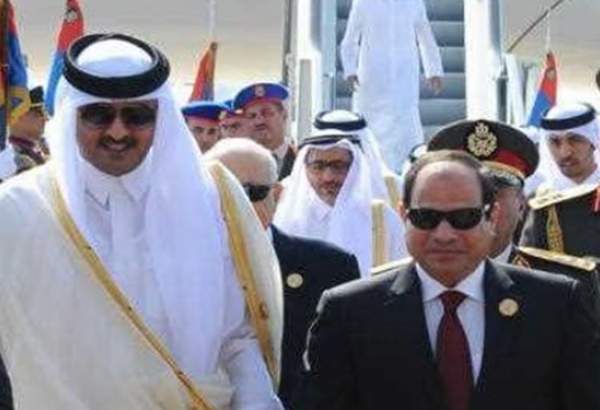 قطر کے امیر کا قاہرہ کا دورہ