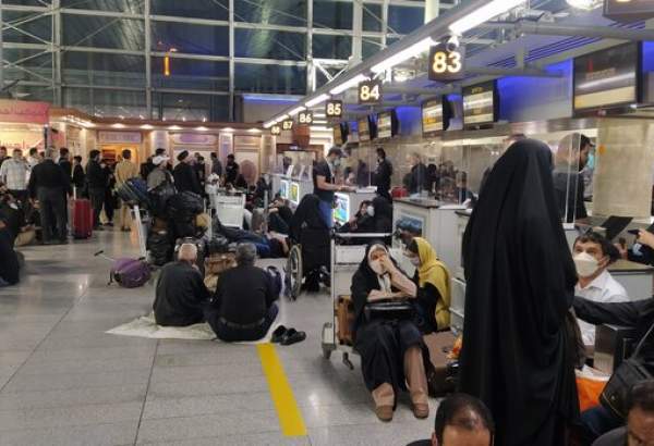 ممانعت از ورود زائران اربعین بدون بلیت به فرودگاه امام(ره)