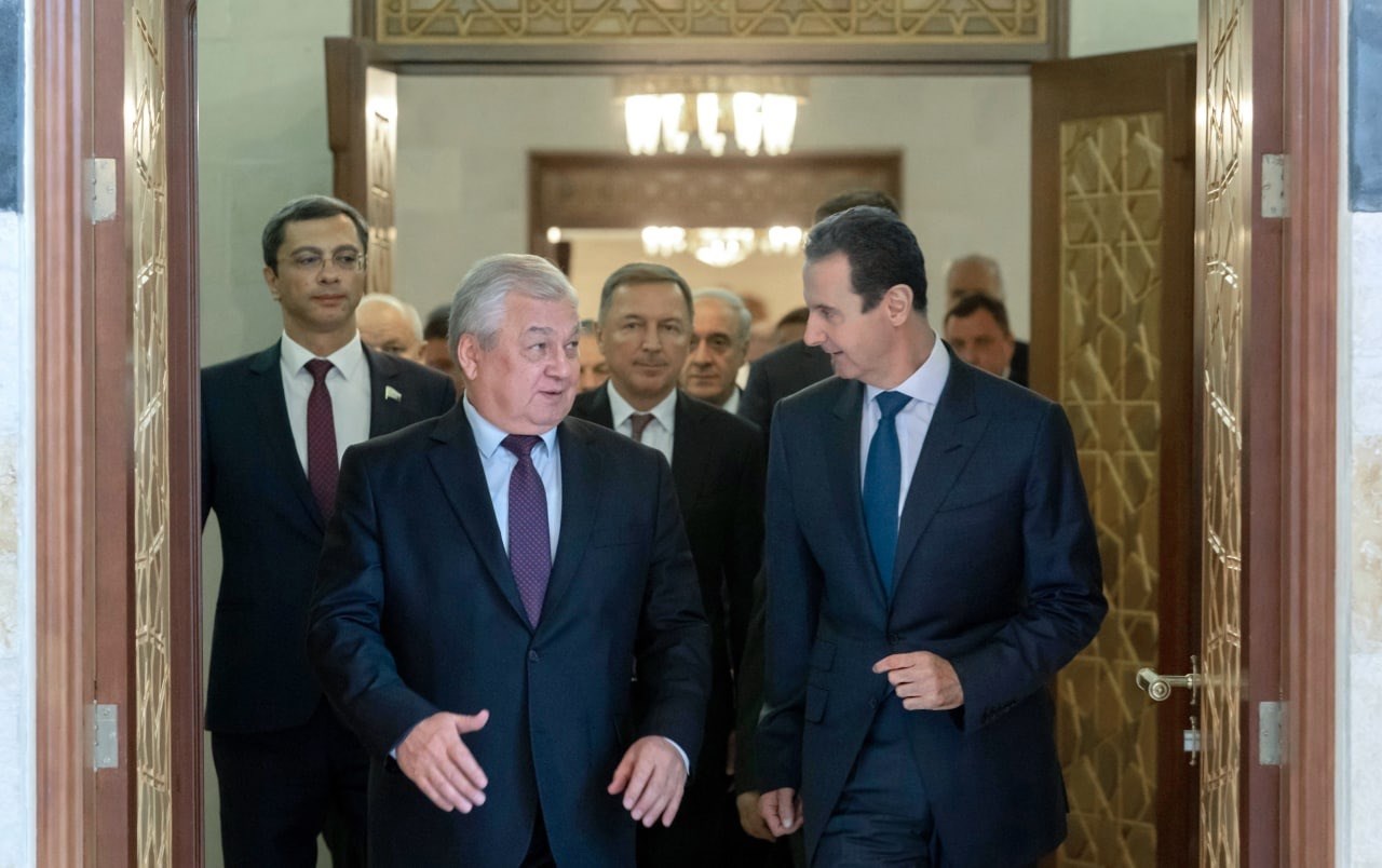 الرئيس الأسد يستقبل وفداً روسياً برئاسة المبعوث الخاص لرئيس روسيا الاتحادية ألكسندر