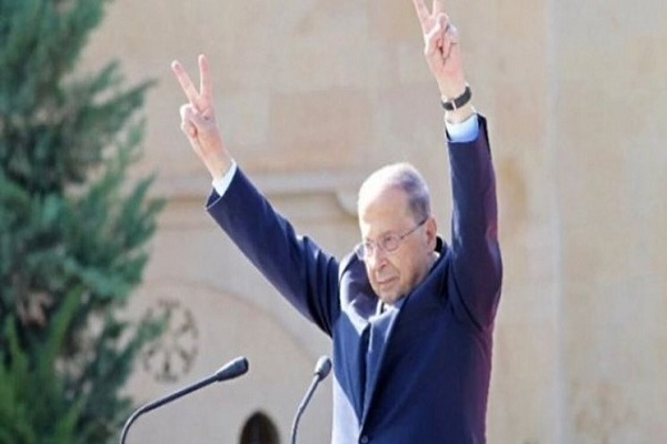 مراسم تودیع رئیس جمهور لبنان برگزار شد