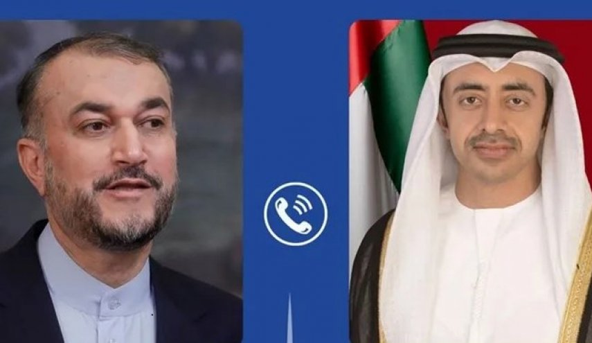 گفت‌و‌گوی تلفنی وزرای خارجه ایران و امارات درباره روابط دوجانبه