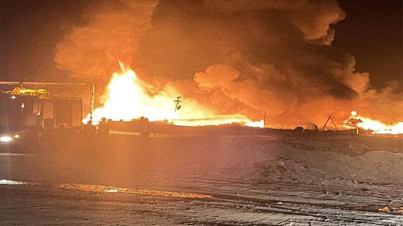 اندلاع حريق بمصفاة للنفط شمالي العراق في قضاء مخمور