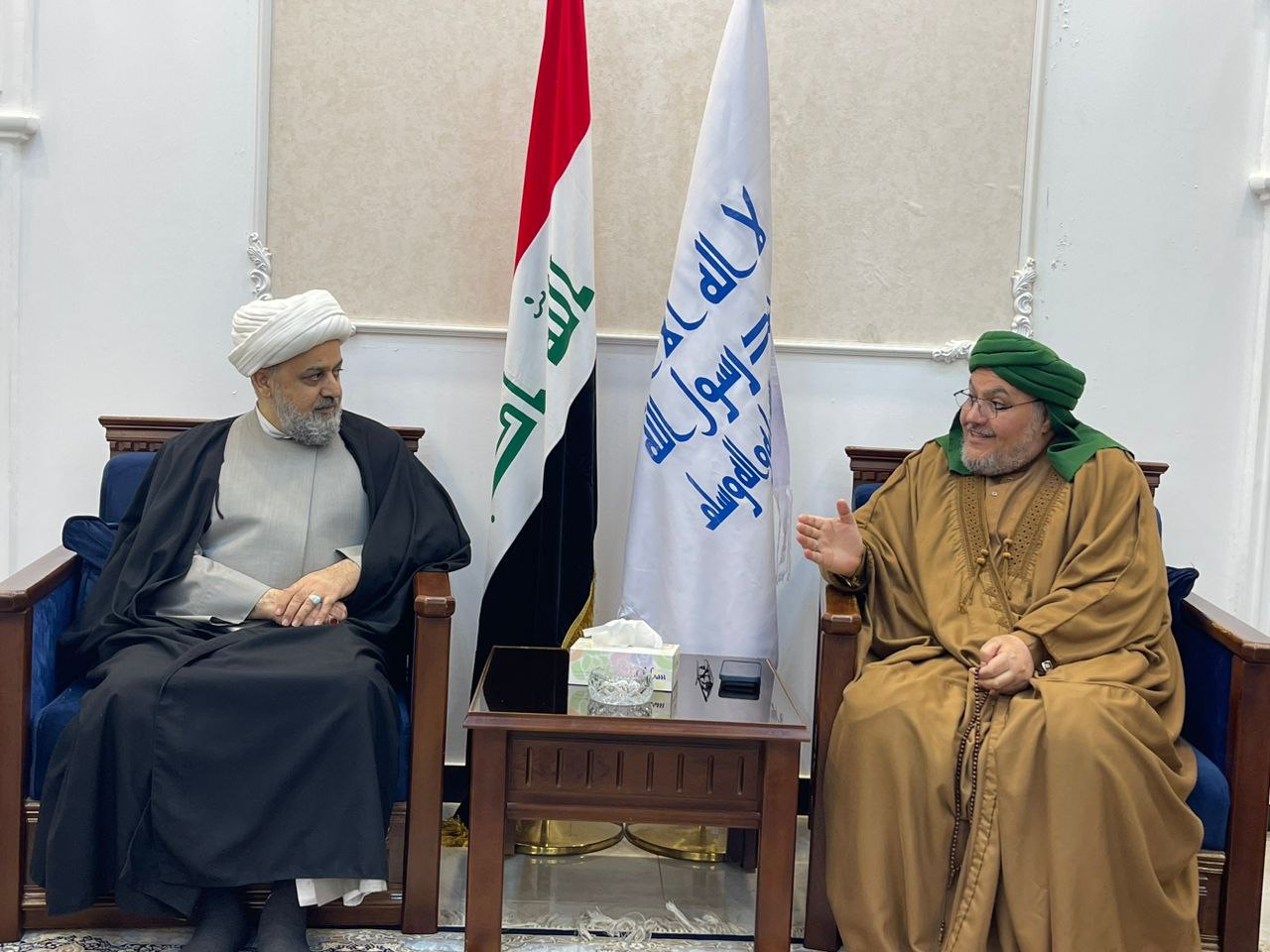 دیدار دبیرکل مجمع جهانی تقریب مذاهب اسلامی و رئیس جمعیت علمای رباط محمدی در عراق