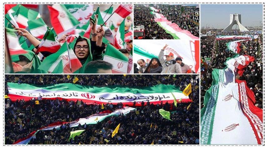 La Marche de 22 Bahman à Téhéran et aux différents points de l