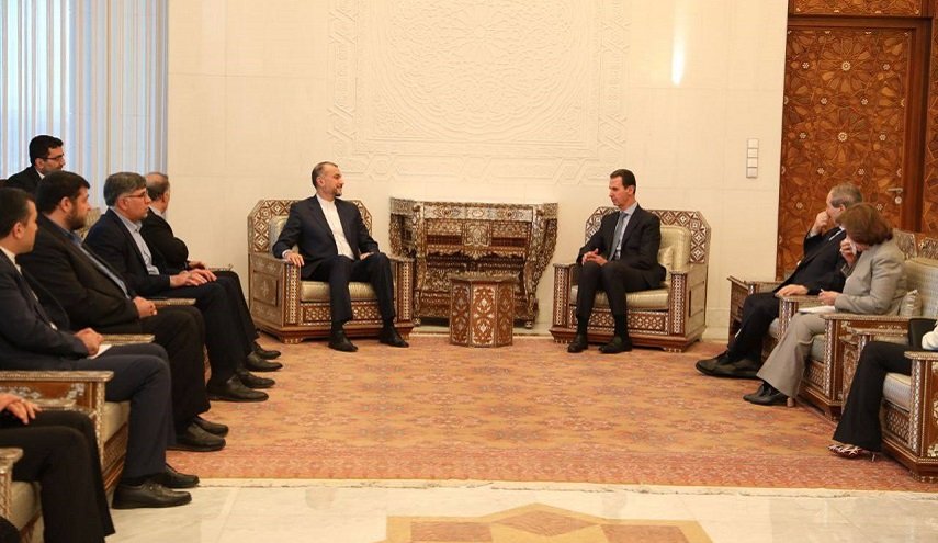 وزير الخارجية الايراني يلتقي الرئيس السوري في دمشق