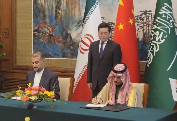 امضای بیانیه مشترک ایران، عربستان و چین