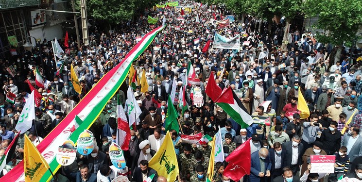 إنطلاق مسيرات يوم القدس العالمي في عموم ايران