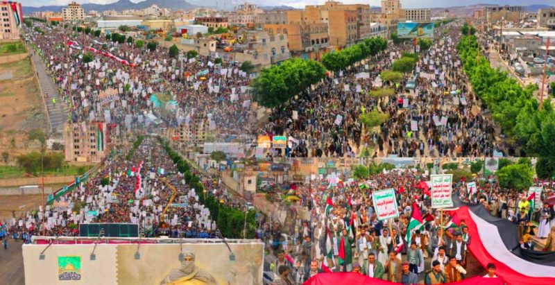 مسيرة جماهيرية كبرى بالعاصمة صنعاء بيوم القدس العالمي  