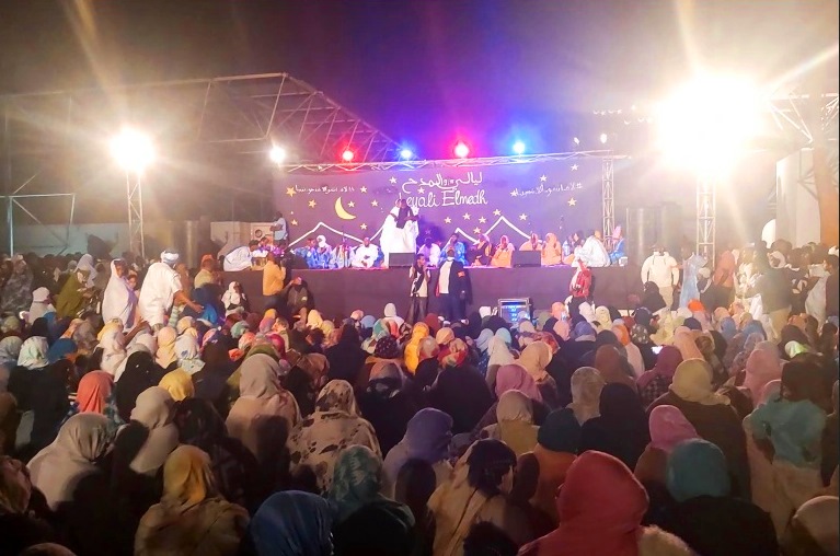 إقامة مهرجان ليالي المدح النبوي(ص) فی ليالي رمضان المباركة بموريتانيا