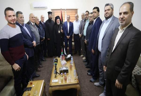 استقبال حماس از هیئت کلیسای ارتدوکس یونانی در غزه/ تاکید بر اتحاد مسلمانان و مسیحیان فلسطینی