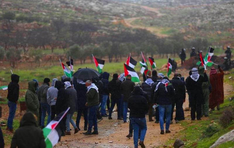 مسيرة رافضة لإعادة المستوطنين لمستوطنة "حومش" شمال نابلس
