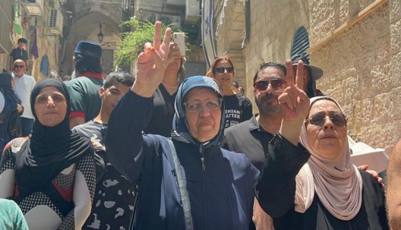 وقفة في القدس رفضاً لقرار الاحتلال إخلاء عائلة صب لبن من منزلها