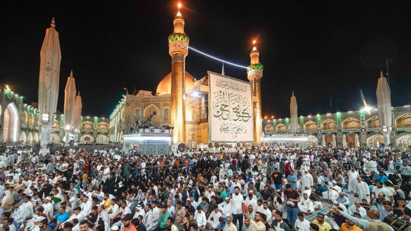 أكثر من ثلاثة ملايين زائر يتوافدون إلى حرم علي بي أبي طالب (ع) في عيد الغدير  