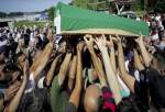 تشییع پیکر ۳۰ نفر از قربانیان نسل‌کشی مسلمانان بوسنی  