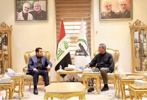 الحشد الشعبی تنظیم کے چیف آف اسٹاف کے ساتھ عراقی قومی سلامتی کے مشیر کی ملاقات
