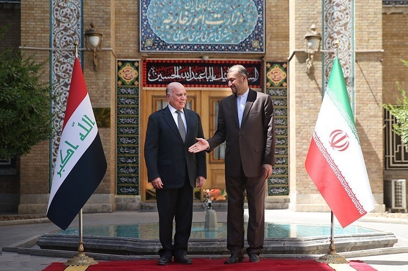 وزير الخارجية الايراني يستقبل نظيره العراقي في طهران