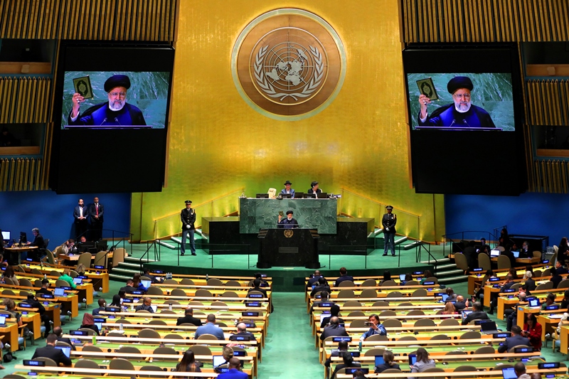 تقرير مصور ..  كلمة رئيس الجمهورية الاسلامية امام الجمعية العامة للامم المتحدة  
