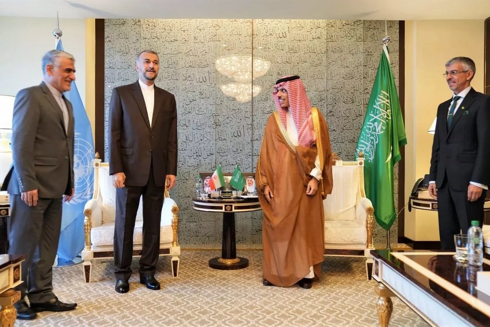 لقاء بين وزيري خارجية إيران والسعودية في نيويورك