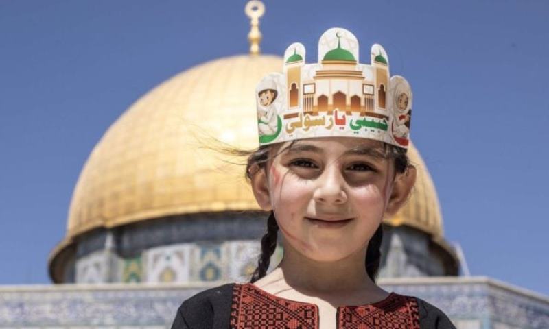 آلاف الفلسطينيين يحيون ذكرى المولد النبوي في الأقصى  