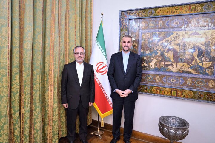 دیدار سفیر جدید ایران در مجارستان با امیر عبداللهیان