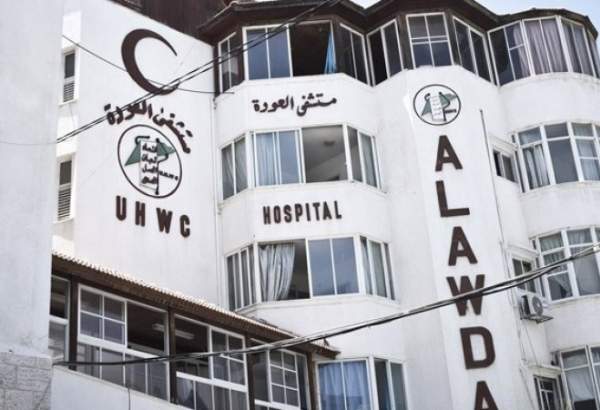 بچوں کی قاتل صہیونی حکومت کی غزہ کے العودہ ہسپتال پر بمباری کی دھمکی