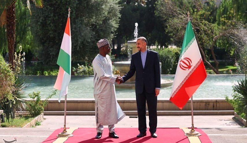وزير الخارجية الايراني يستقبل وزير خارجية النيجر