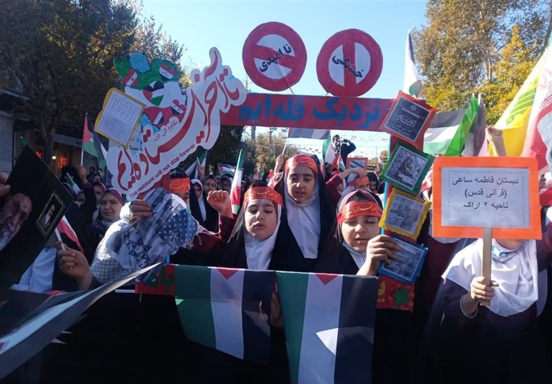 مسيرات في طهران وجميع المدن الإيرانية دعماً لأطفال غزة