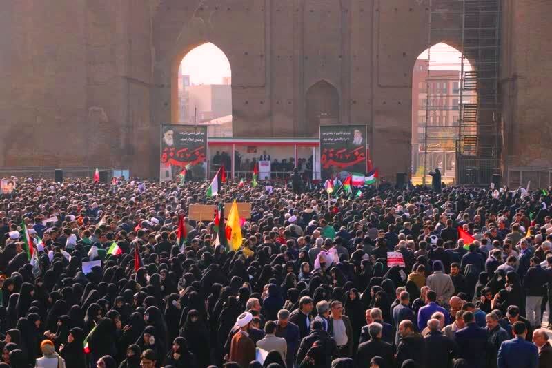 مسيرات جماهيرية حاشدة للشعب الايراني دعما للفلسطينيين فی طهران وسائر المدن الايرانية