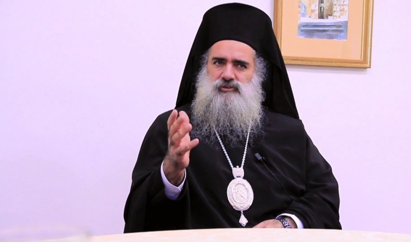 رئيس أساقفة سبسطية للروم الأرثوذكس في القدس المحتلة المطران عطا الله حنا