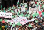عمان کے عوام کا فلسطین کی حمایت میں مظاہرے