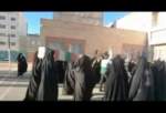 مراسم استقبال و وداع شهید گمنام در دبیرستان دخترانه صدرا در قروه  
