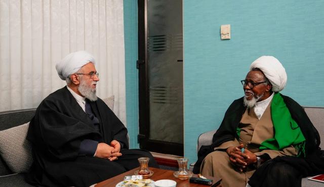 الأمين العام للمجمع أهل البيت (ع) في لقائه مع الشيخ الزكزاكي: أنتم المصداق لـ"المجاهد في سبيل الله"